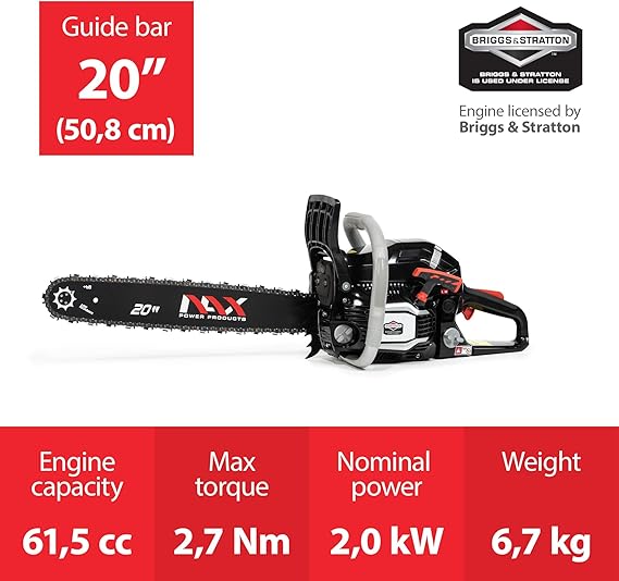 🌲 NAX Power Products 500C: Una Motosierra de Gasolina Robusta y Fiable